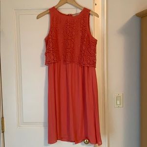 Peach dress from Ann Taylor Loft